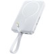 Портативний ЗП Power Bank Baseus EnerFill FM11 30W з БЗП with cable 10000mAh (E00289) Moon White