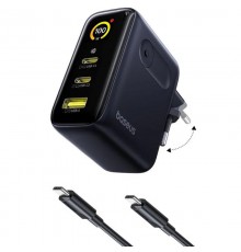 МЗП Baseus PicoGo AE21 Fast Charger 100W (1USB-A/2C) + кабель Type-C to Type-C (E0121B) Cosmic Black