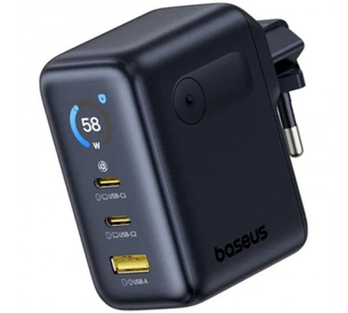 МЗП Baseus PicoGo AE21 Fast Charger 100W (1USB-A/2C) + кабель Type-C to Type-C (E0121B) Cosmic Black
