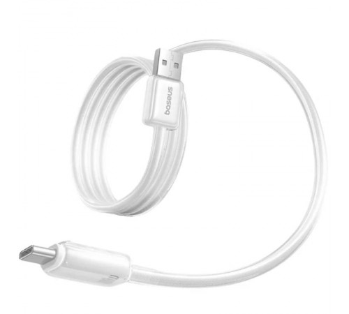 Дата кабель Baseus Crystal USB to Type-C 100W (1m) (E04279) Moon White