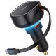 АЗП Baseus Enjoyment Pro PD60W+QC3.0 with retractable cable (1USB-A/1C) (C000578) Cluster Black