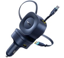 АЗП Baseus PrimeTrip VR2 Max PD100W+QC3.0 with retractable cable (1USB-A/3C) (C02066) Cosmic Black