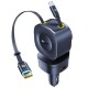 АЗП Baseus PrimeTrip VR2 Max PD100W+QC3.0 with retractable cable (1USB-A/3C) (C02066) Cosmic Black