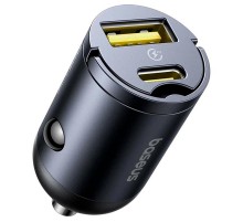 АЗП Baseus Tiny Star Mini 30W (1USB-A/1C) (C00035001121) Cosmic Black