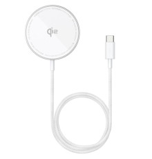 БЗП Baseus Simple Mini4 Air Magnetic Qi2 15W (P102782) Frost Silver