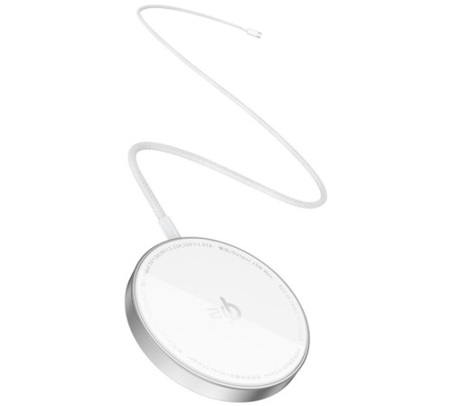 БЗП Baseus Simple Mini4 Air Magnetic Qi2 15W (P102782) Frost Silver