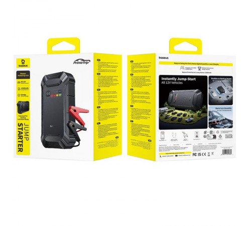 Пусковий пристрій (бустер) для автомобіля Baseus PrimeTrip VJ1 Jump Starter 12000 mAh (C01194) Black