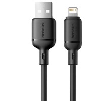 Дата кабель Baseus Foamed Silicone USB to Lightning 2.4A (1m) (E04269) Cosmic Black