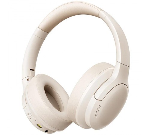 Накладні бездротові навушники Baseus Bass BH1 Lite AI ENC (A0203C) Starlight Off-White
