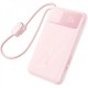 Портативний ЗП Power Bank Baseus EnerFill FC11 PD22.5W with cable 10000 mAh (E0027R) Baby Pink