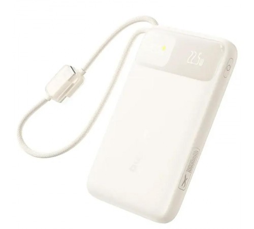 Портативний ЗП Power Bank Baseus EnerFill FC11 PD22.5W with cable 10000 mAh (E0027R) Biege