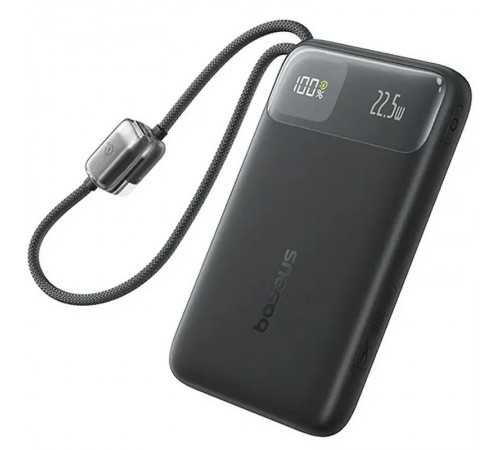 Портативний ЗП Power Bank Baseus EnerFill FC11 PD22.5W with cable 10000 mAh (E0027R) Cosmic Black