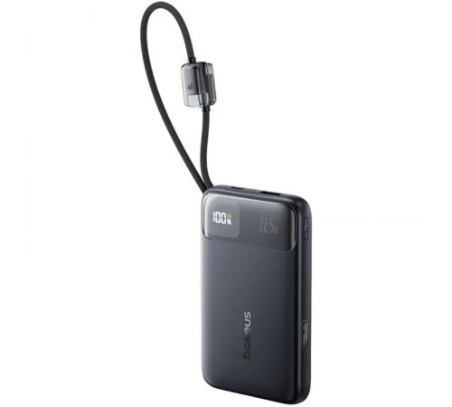 Портативний ЗП Power Bank Baseus EnerFill FC11 PD22.5W with cable 10000 mAh (E0027R) Cosmic Black