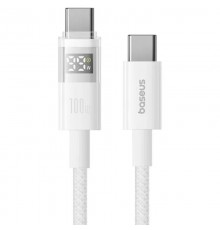 Дата кабель Baseus Display 2 Type-C to Type-C 100W (1m) (P10382702) Moon White