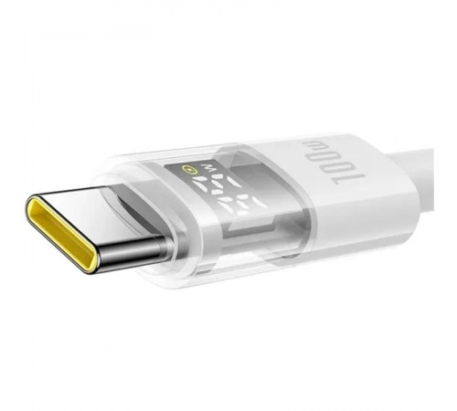 Дата кабель Baseus Display 2 Type-C to Type-C 100W (1m) (P10382702) Moon White