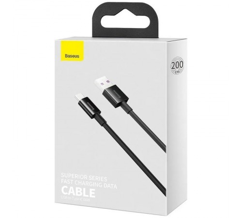 Дата кабель Baseus Superior Series USB to Type-C 100W (2m) (P103201) Cluster Black