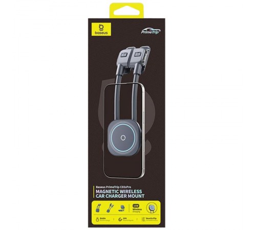 Автотримач з БЗП Baseus PrimeTrip C03s Pro Magnetic Wireless Charging (C0013B) Cosmic Black