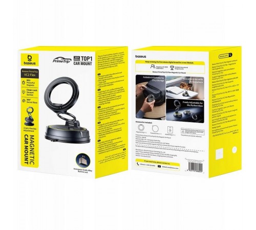 Автотримач Baseus VC2 Flex Vacuum Suction Magnetic (C00138) Cosmic Black