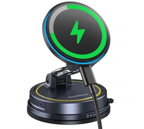 Автотримач з БЗП Baseus PrimeTrip VC2 Flex Pro Magnetic Wireless Charging (C0013F) Cosmic Black