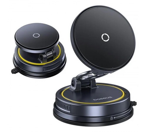 Автотримач з БЗП Baseus PrimeTrip VC2 Flex Pro Magnetic Wireless Charging (C0013F) Cosmic Black