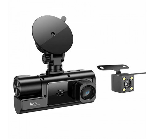 Відеореєстратор Hoco DI60 2-inch display with rear camera (1280+720P) Black
