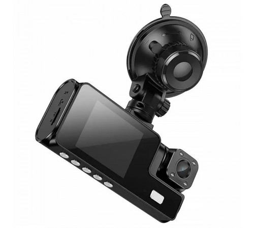 Відеореєстратор Hoco DI60 2-inch display with rear camera (1280+720P) Black
