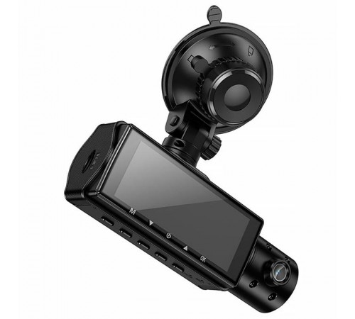 Відеореєстратор Hoco DI61 3.16-inch display with rear camera (1280+720P) Black