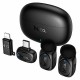 Петличний бездротовий мікрофон Hoco L19 Graceful dual-mic 2in1 (Lightning/Type-C) Black