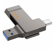 Флеш-накопичувач Hoco UD15 2in1 Type-C USB 3.2 - 32GB Silver