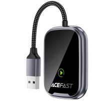 Адаптер Acefast QC1 car wireless CarPlay Gray