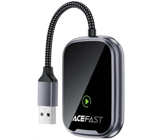 Адаптер Acefast QC1 car wireless CarPlay Gray