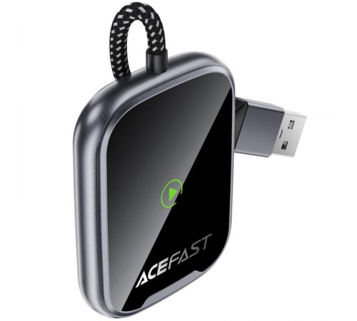 Адаптер Acefast QC1 car wireless CarPlay Gray