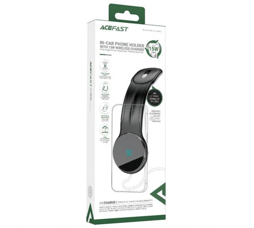 Автотримач з БЗП Acefast D21 Magnetic Wireless Charging 15W Black