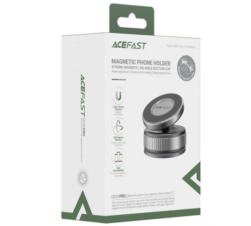 Автотримач Acefast E27 Vacuum Suction Magnetic Gray