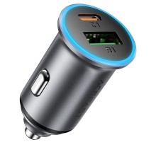 АЗП Acefast B15 PD20W+QC3.0 total 65W (1USB-A/1C) Gray