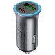АЗП Acefast B16 PD65W+QC3.0 total 95W (1USB-A/1C) Gray