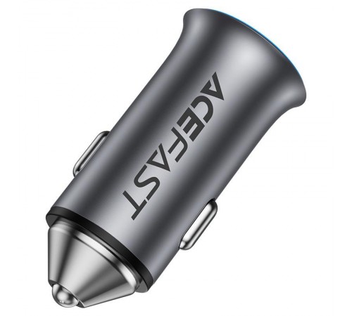 АЗП Acefast B16 PD65W+QC3.0 total 95W (1USB-A/1C) Gray