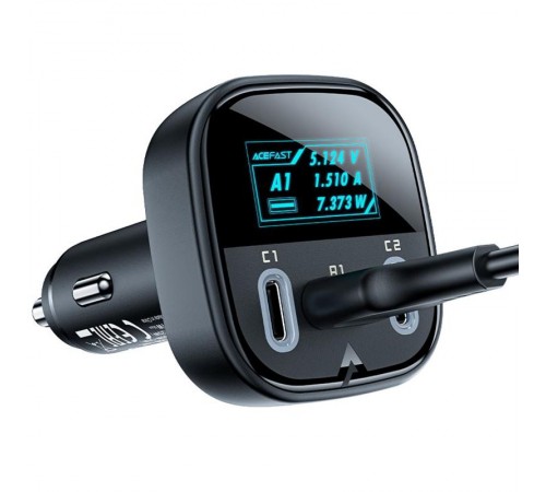 АЗП Acefast B5 PD36W+QC4.0 total 101W (1USB-A/2C) Black