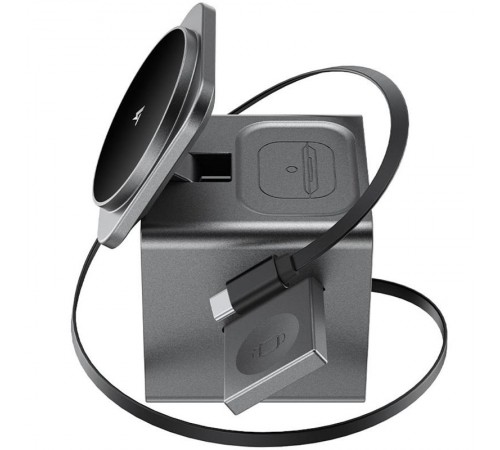 БЗП Acefast E34 desktop 3in1 15W Gray