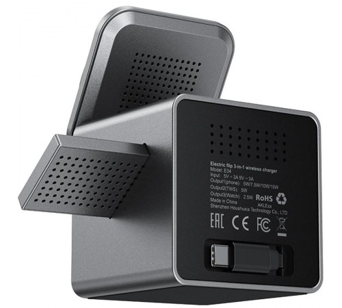 БЗП Acefast E34 desktop 3in1 15W Gray