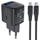 МЗП Acefast A113 PD20W GaN (1USB-C) + кабель Type-C to Type-C Black