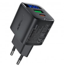 МЗП Acefast A116 PD35W+QC3.0 GaN (1USB-A/1C) Black