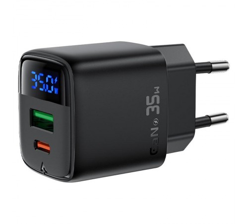 МЗП Acefast A116 PD35W+QC3.0 GaN (1USB-A/1C) Black