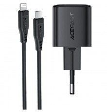 МЗП Acefast A118 PD30W GaN (1USB-C) + кабель Type-C to Lightning Black