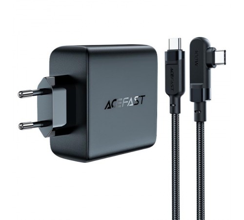 МЗП Acefast A37 PD100W+QC3.0 GaN (1USB-A/3C) + кабель Type-C to Type-C 2m Black