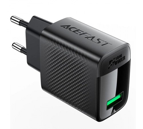 МЗП Acefast A90 QC3.0 18W (1USB-A) Black