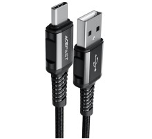 Дата кабель Acefast C1-04 USB to Type-C 3A (1.2m) Black