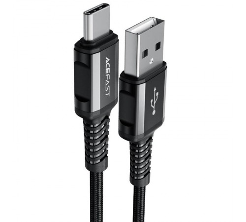 Дата кабель Acefast C1-04 USB to Type-C 3A (1.2m) Black