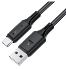 Дата кабель Acefast C17-04 USB to Type-C 3A (1.2m) Black