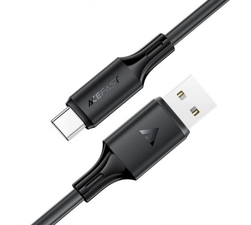 Дата кабель Acefast C17-04 USB to Type-C 3A (1.2m) Black